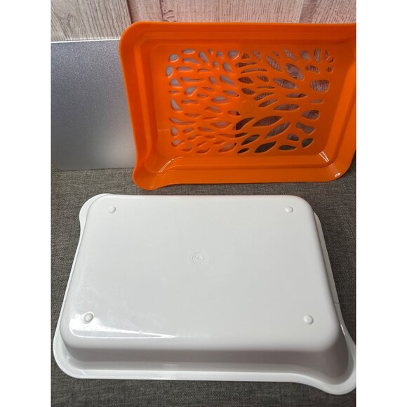 Kitchen 3 in 1 Defrosting Colander Serving Tray Thaws Frozen Food Faster - Picture 4 of 15